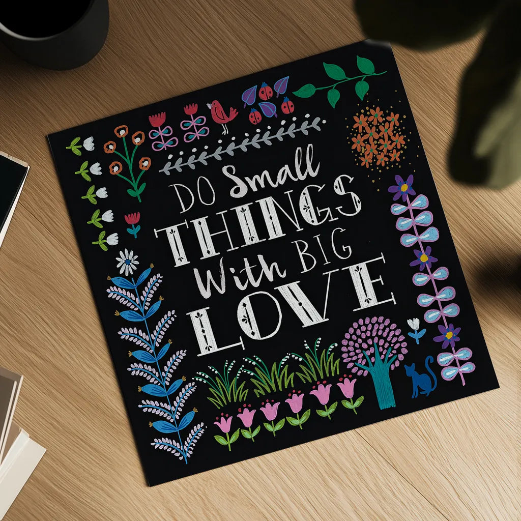 Bright Folklore Inspiration I by Wild Apple Portfolio. Shown as a detailed flat fine art print, highlighting archival giclee quality. Available as an archival giclee rolled canvas, fine art paper, or poster print. SKU 28539a.