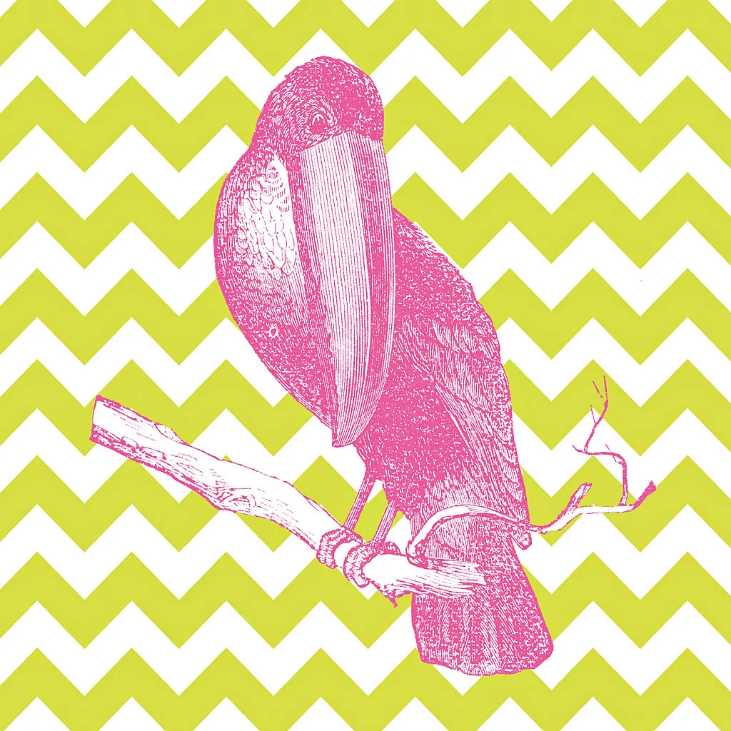 Bright Menagerie Toucan by Wild Apple Portfolio. SKU 25686a. Archival Giclee Fine art print for wall decor.