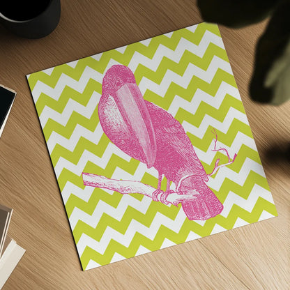 Bright Menagerie Toucan by Wild Apple Portfolio. Shown as a detailed flat fine art print, highlighting archival giclee quality. Available as an archival giclee rolled canvas, fine art paper, or poster print. SKU 25686a.