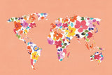 Bright World - No Words Peach by Wild Apple Portfolio. SKU 47201i. Archival Giclee Fine art print for wall decor.