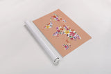 Bright World - No Words Peach by Wild Apple Portfolio. shown as a rolled paper print. Available as archival giclee rolled canvas, fine art paper, or poster print. SKU 47201i.