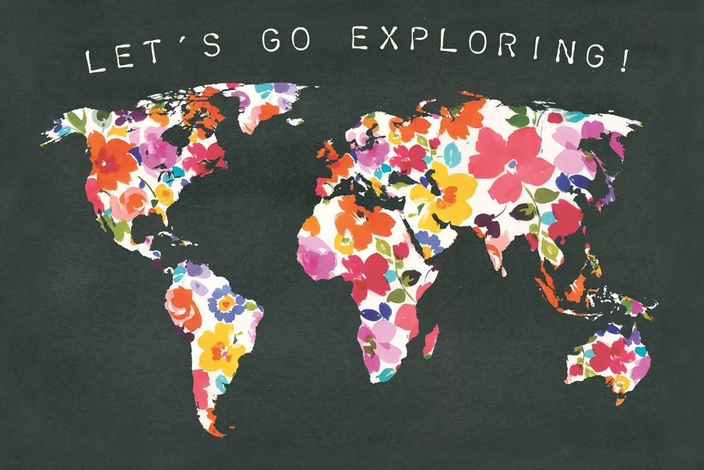 Bright World Black by Wild Apple Portfolio. SKU 45665i. Archival Giclee Fine art print for wall decor.