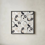 Broken Records by Wild Apple Portfolio. Shown in a sleek black glass frame for a contemporary gallery look. Available as an archival giclee rolled canvas, fine art paper, or poster print. SKU 75351a.