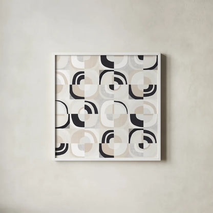 Broken Records by Wild Apple Portfolio. Shown in a crisp white glass frame for a clean and minimalist style. Available as an archival giclee rolled canvas, fine art paper, or poster print. SKU 75351a.