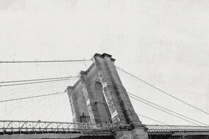 Brooklyn Bridge From Below by Wild Apple Portfolio. SKU 67630i. Archival Giclee Fine art print for wall decor.