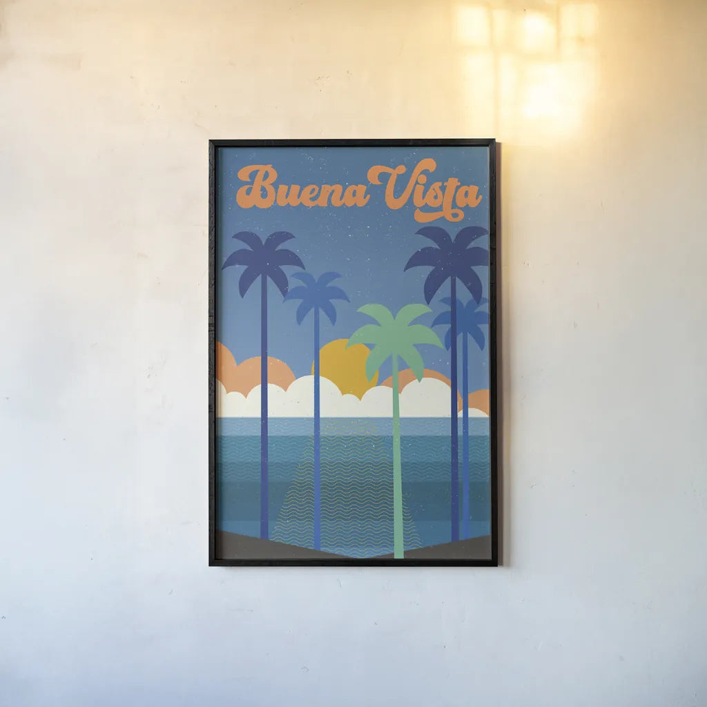 Buena Vista by Wild Apple Portfolio. shown as a paper print in a black flame. Available as a archival giclee rolled canvas, fine art paper, or poster print. SKU 65528h.