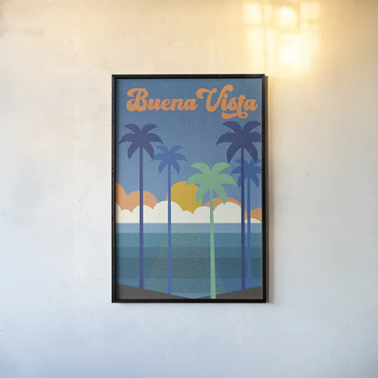 Buena Vista by Wild Apple Portfolio. shown as a paper print in a black flame. Available as a archival giclee rolled canvas, fine art paper, or poster print. SKU 65528h.