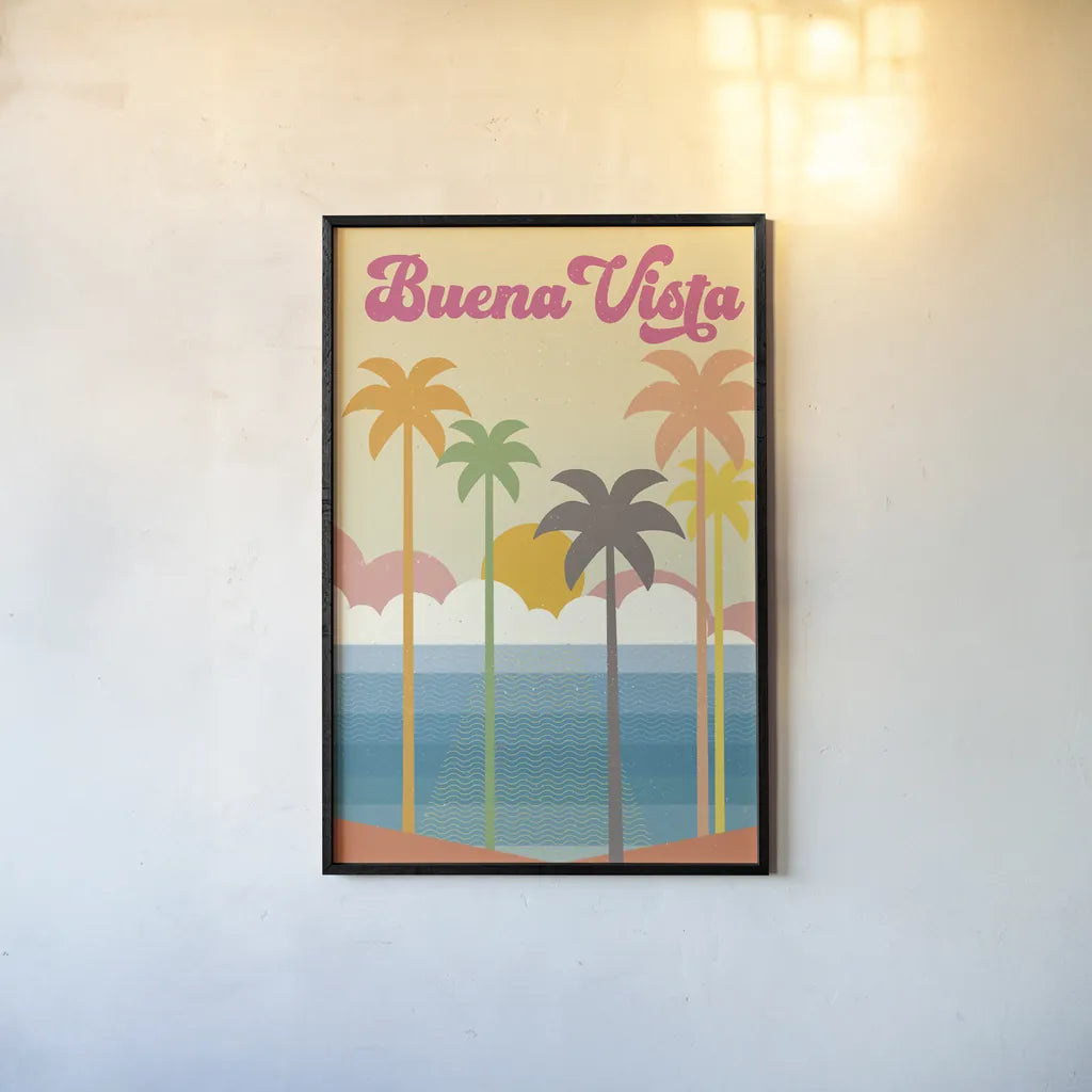 Buena Vista Light by Wild Apple Portfolio. shown as a paper print in a black flame. Available as a archival giclee rolled canvas, fine art paper, or poster print. SKU 71258h.