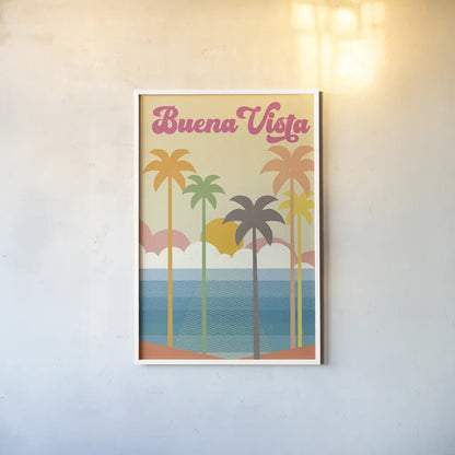Buena Vista Light by Wild Apple Portfolio. shown as a paper print in a white frame. Available as a archival giclee rolled canvas, fine art paper, or poster print. SKU 71258h.
