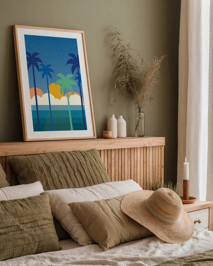 Buena Vista No Words by Wild Apple Portfolio. shown as a paper print in a natural frame. Available as a archival giclee rolled canvas, fine art paper, or poster print. SKU 70430h.