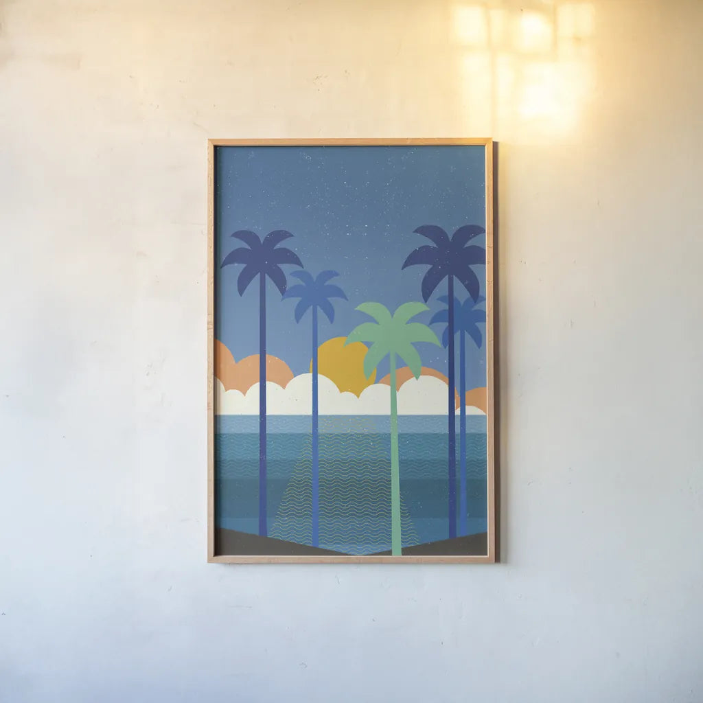 Buena Vista No Words by Wild Apple Portfolio. shown as a paper print in a natural frame. Available as a archival giclee rolled canvas, fine art paper, or poster print. SKU 70430h.