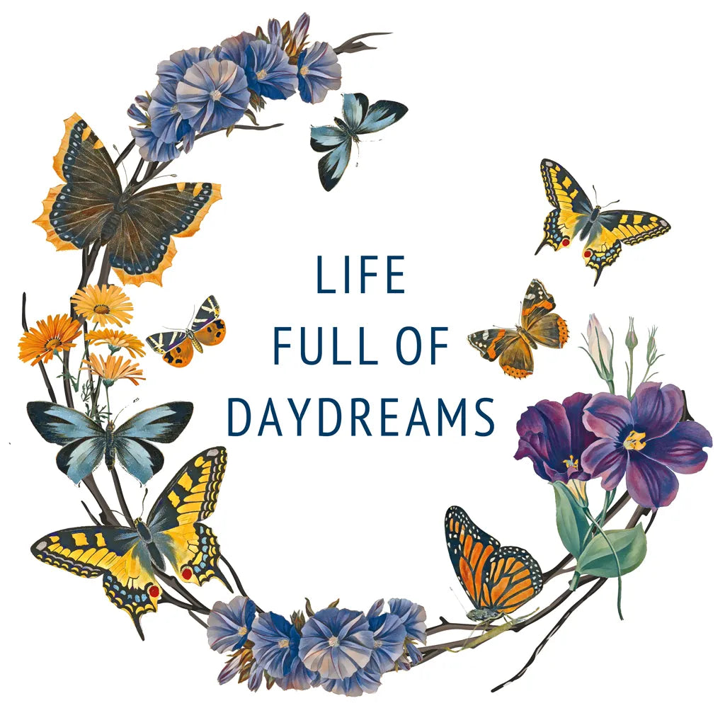 Butterfly Garden I by Wild Apple Portfolio. SKU 81459a. Archival Giclee Fine art print for wall decor.