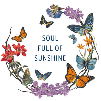 Butterfly Garden II by Wild Apple Portfolio. SKU 81460a. Archival Giclee Fine art print for wall decor.