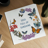 Butterfly Garden II by Wild Apple Portfolio. Shown as a detailed flat fine art print, highlighting archival giclee quality. Available as an archival giclee rolled canvas, fine art paper, or poster print. SKU 81460a.