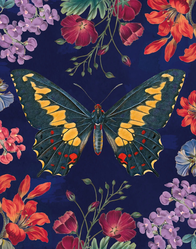 Butterfly Garden III Dark by Wild Apple Portfolio