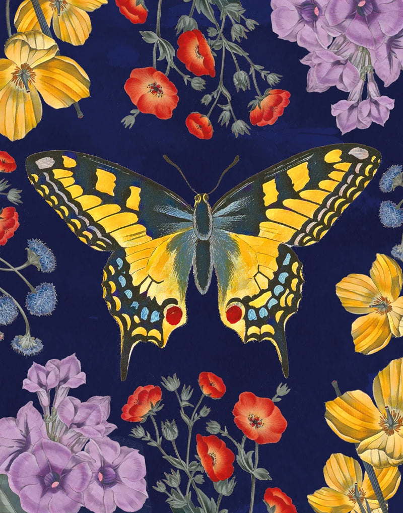Butterfly Garden IV Dark by Wild Apple Portfolio