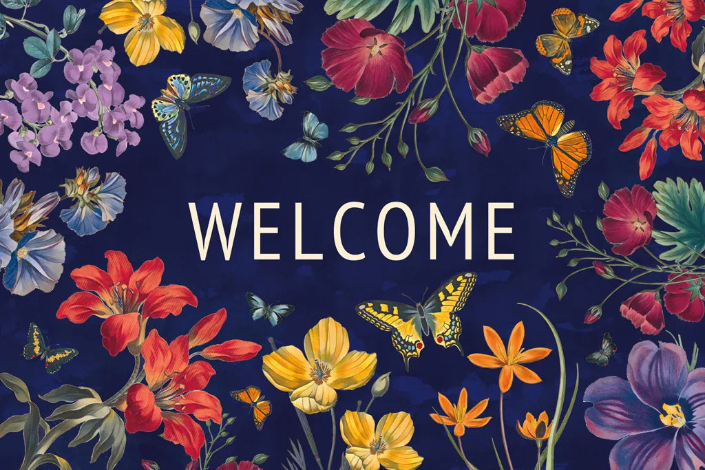 Butterfly Garden V Dark by Wild Apple Portfolio. SKU 81467i. Archival Giclee Fine art print for wall decor.