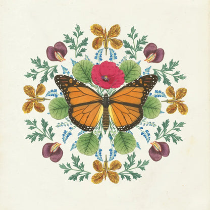 Butterfly Mandala I v2 by Wild Apple Portfolio. SKU 35994a. Archival Giclee Fine art print for wall decor.