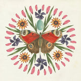 Butterfly Mandala II by Wild Apple Portfolio. SKU 34403a. Archival Giclee Fine art print for wall decor.