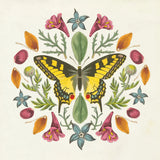 Butterfly Mandala III by Wild Apple Portfolio. SKU 34404a. Archival Giclee Fine art print for wall decor.