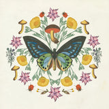 Butterfly Mandala IV by Wild Apple Portfolio. SKU 34405a. Archival Giclee Fine art print for wall decor.