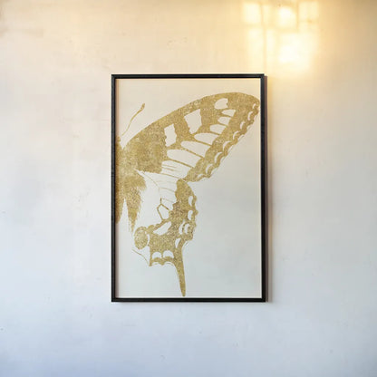 Butterfly Wings II by Wild Apple Portfolio. shown as a paper print in a black flame. Available as a archival giclee rolled canvas, fine art paper, or poster print. SKU 74515h.