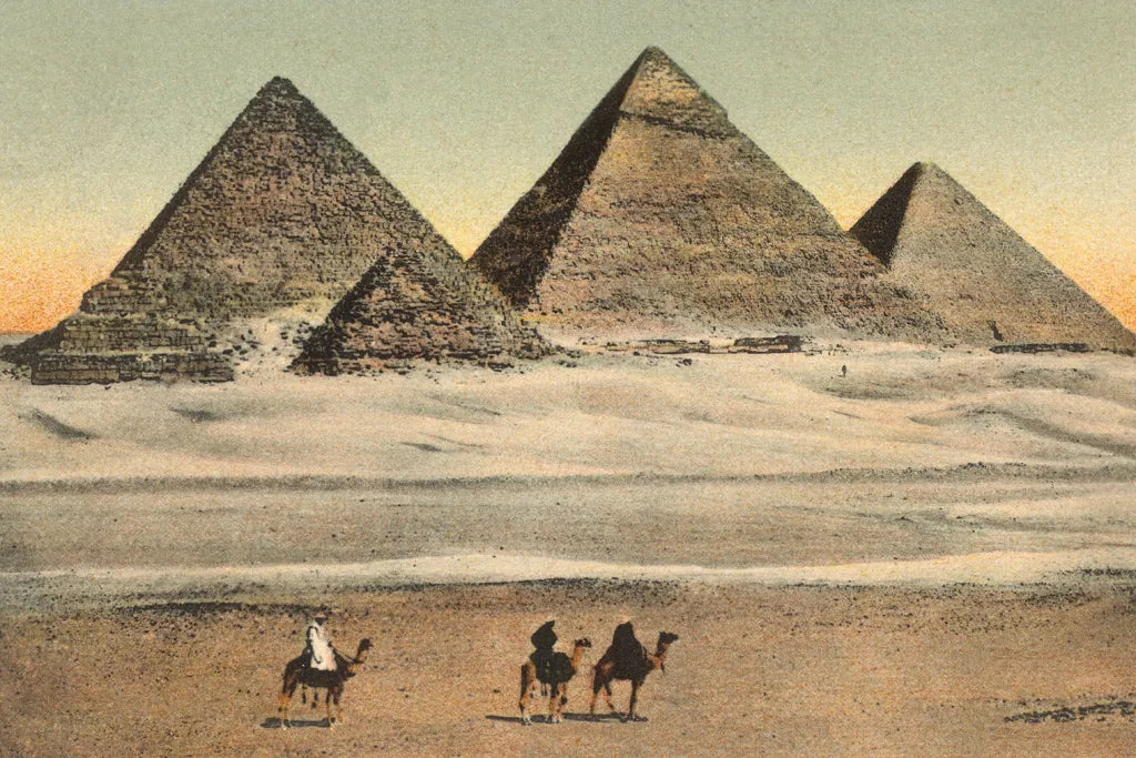 Cairo Pyramids by Wild Apple Portfolio. SKU 71206i. Archival Giclee Fine art print for wall decor.