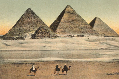 Cairo Pyramids by Wild Apple Portfolio. SKU 71206i. Archival Giclee Fine art print for wall decor.