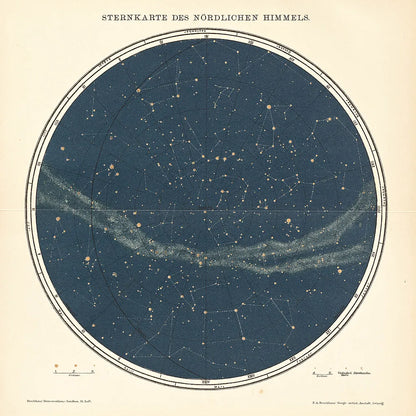 Celestial Sphere North by Wild Apple Portfolio. SKU 13048a. Archival Giclee Fine art print for wall decor.