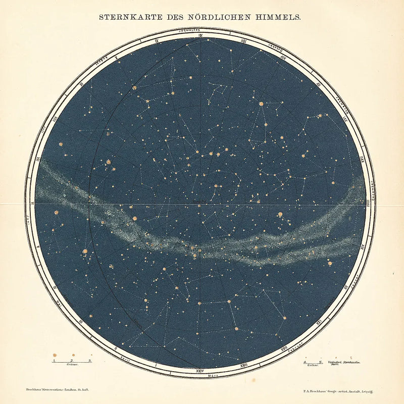 Celestial Sphere North by Wild Apple Portfolio. SKU 13048a. Archival Giclee Fine art print for wall decor.