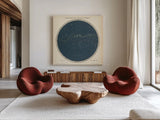 Celestial Sphere South Square by Wild Apple Portfolio. Shown as extra-large giant wall art in a modern living room. Available as an archival giclee rolled canvas, fine art paper, or poster print. SKU 72642a.