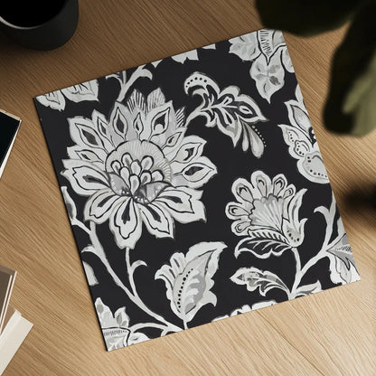 Ceylon Gardens III BW by Wild Apple Portfolio. Shown as a detailed flat fine art print, highlighting archival giclee quality. Available as an archival giclee rolled canvas, fine art paper, or poster print. SKU 75654a.