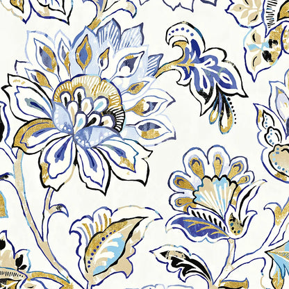 Ceylon Gardens III Black and Gold by Wild Apple Portfolio. SKU 28728a. Archival Giclee Fine art print for wall decor.