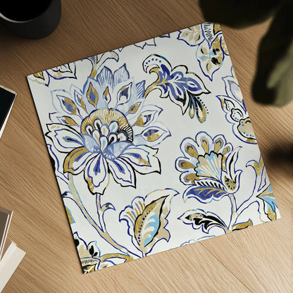 Ceylon Gardens III Black and Gold by Wild Apple Portfolio. Shown as a detailed flat fine art print, highlighting archival giclee quality. Available as an archival giclee rolled canvas, fine art paper, or poster print. SKU 28728a.