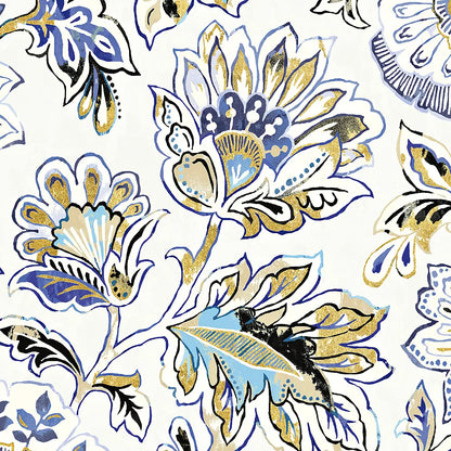 Ceylon Gardens V Black and Gold by Wild Apple Portfolio. SKU 28730a. Archival Giclee Fine art print for wall decor.