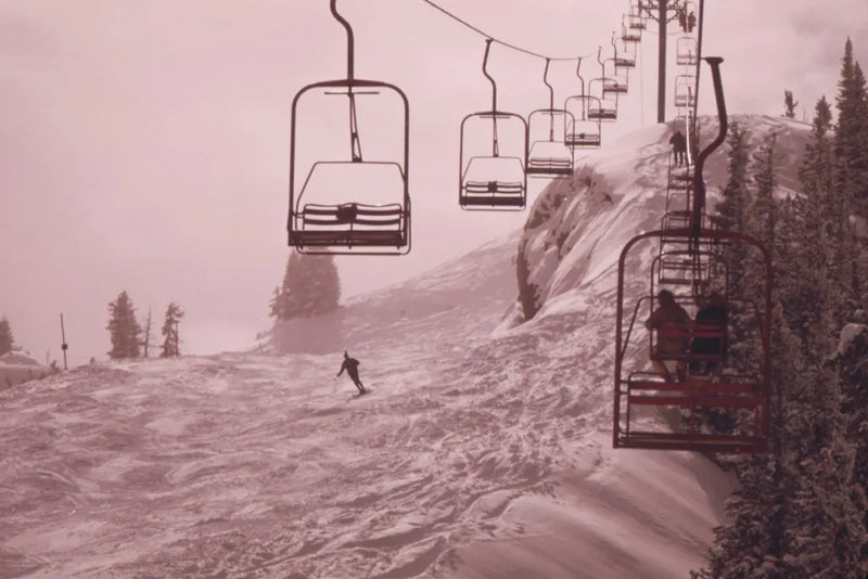 Chairlifts At Aspen by Wild Apple Portfolio. SKU 104288i. Archival Giclee Fine art print for wall decor.