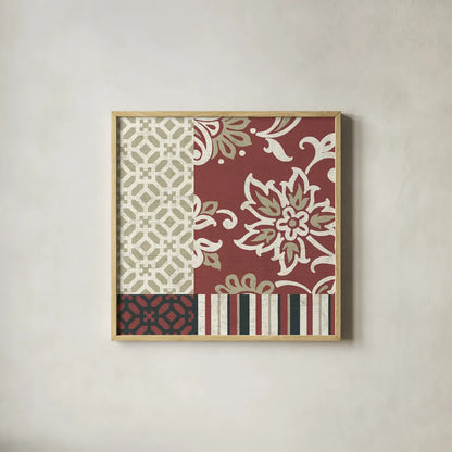 Chatsworth Marsala I by Wild Apple Portfolio. Shown in a natural wood glass frame for a timeless modern aesthetic. Available as an archival giclee rolled canvas, fine art paper, or poster print. SKU 41702a.