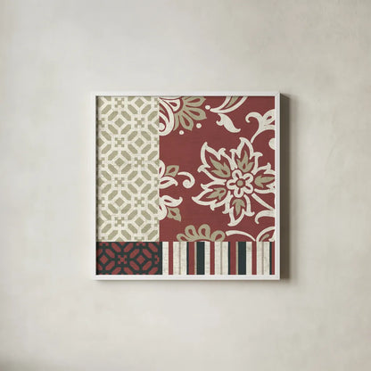 Chatsworth Marsala I by Wild Apple Portfolio. Shown in a crisp white glass frame for a clean and minimalist style. Available as an archival giclee rolled canvas, fine art paper, or poster print. SKU 41702a.