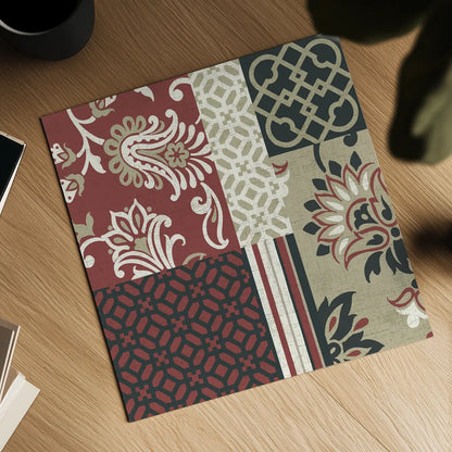 Chatsworth Marsala III by Wild Apple Portfolio. Shown as a detailed flat fine art print, highlighting archival giclee quality. Available as an archival giclee rolled canvas, fine art paper, or poster print. SKU 41704a.