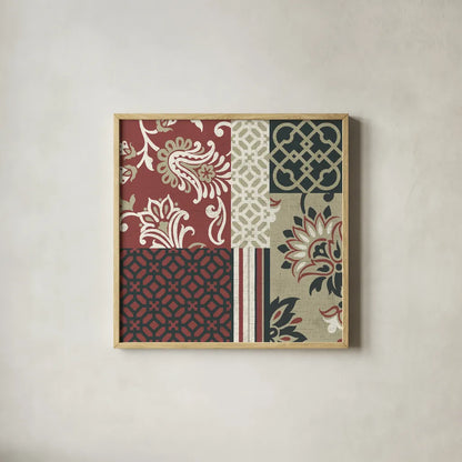 Chatsworth Marsala III by Wild Apple Portfolio. Shown in a natural wood glass frame for a timeless modern aesthetic. Available as an archival giclee rolled canvas, fine art paper, or poster print. SKU 41704a.