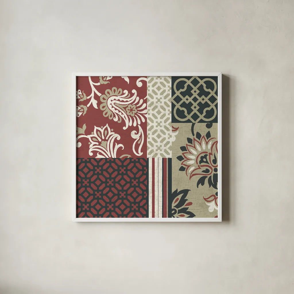 Chatsworth Marsala III by Wild Apple Portfolio. Shown in a crisp white glass frame for a clean and minimalist style. Available as an archival giclee rolled canvas, fine art paper, or poster print. SKU 41704a.