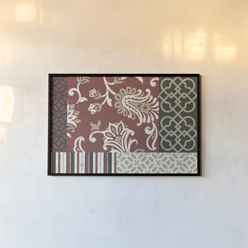 Chatsworth Marsala IV by Wild Apple Portfolio. shown as a paper print in a black flame. Available as a archival giclee rolled canvas, fine art paper, or poster print. SKU 94193i.