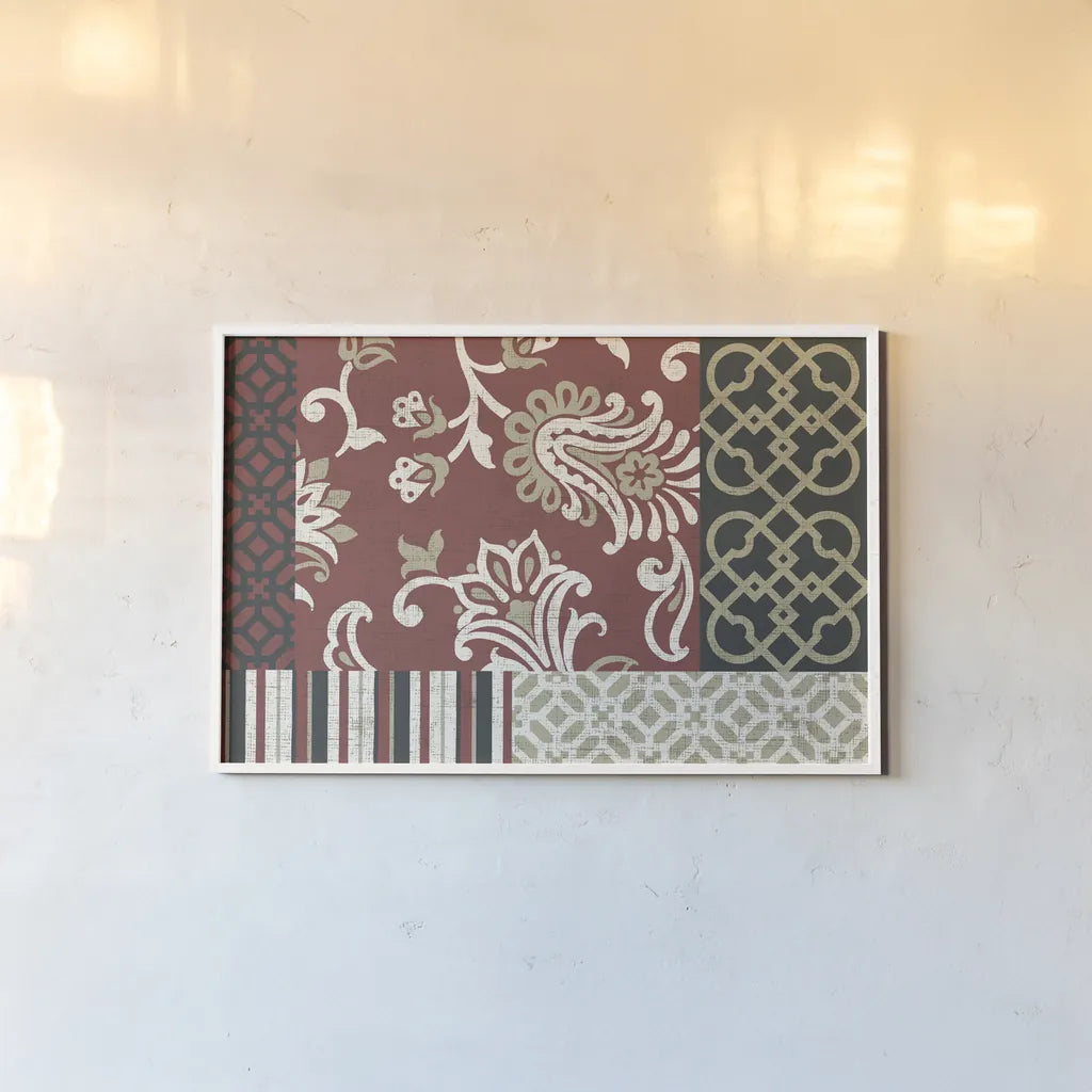 Chatsworth Marsala IV by Wild Apple Portfolio. shown as a paper print in a white frame. Available as a archival giclee rolled canvas, fine art paper, or poster print. SKU 94193i.