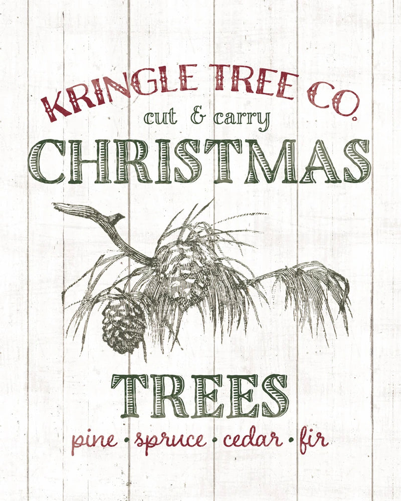 Christmas Tree Farm Sign by Wild Apple Portfolio