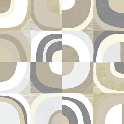 Circle Quartet Achroma by Wild Apple Portfolio. SKU 30006a. Archival Giclee Fine art print for wall decor.