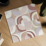Circle Quartet Blush by Wild Apple Portfolio. Shown as a detailed flat fine art print, highlighting archival giclee quality. Available as an archival giclee rolled canvas, fine art paper, or poster print. SKU 42738a.