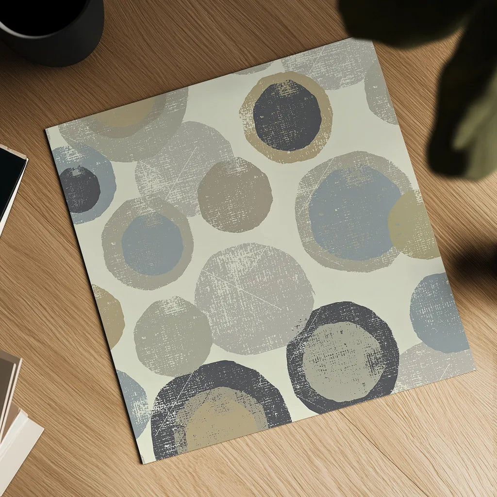Circles Archroma by Wild Apple Portfolio. Shown as a detailed flat fine art print, highlighting archival giclee quality. Available as an archival giclee rolled canvas, fine art paper, or poster print. SKU 30068a.