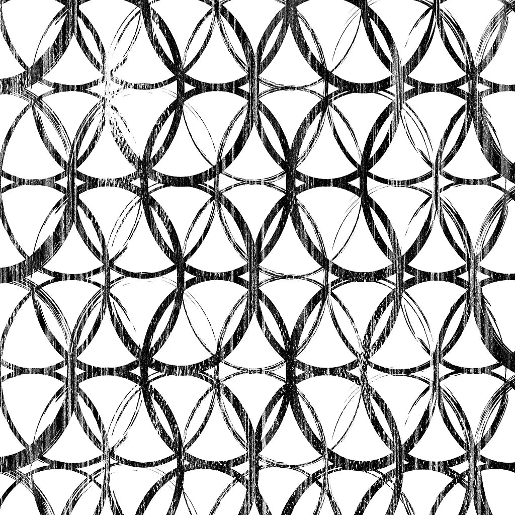 Circles White Square II by Wild Apple Portfolio. SKU 21182a. Archival Giclee Fine art print for wall decor.