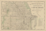 City of Chicago Map 1888 v2 by Wild Apple Portfolio. SKU 95495i. Archival Giclee Fine art print for wall decor.