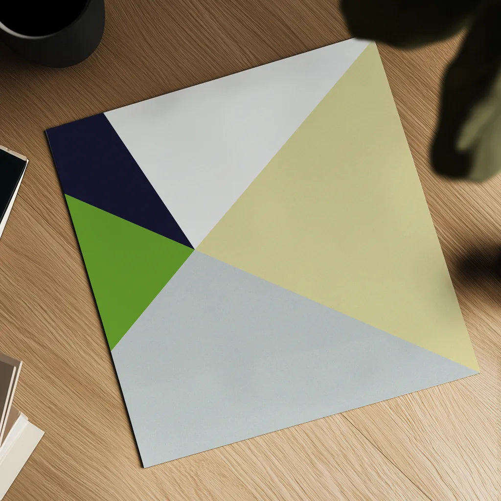 Color Block II Bright by Wild Apple Portfolio. Shown as a detailed flat fine art print, highlighting archival giclee quality. Available as an archival giclee rolled canvas, fine art paper, or poster print. SKU 52644a.